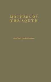 Cover of: Mothers of the South by Margaret Jarman Hagood