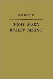 Cover of: What Marx really meant.