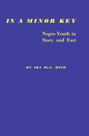 Cover of: In a minor key: Negro youth in story and fact.