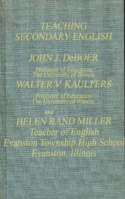 Cover of: Teaching secondary English