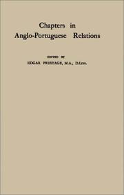 Chapters in Anglo-Portuguese relations by Prestage, Edgar