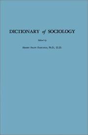 Cover of: Dictionary of sociology.