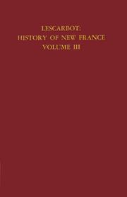 Cover of: The History of New France by Marc Lescarbot