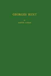 Cover of: Georges Bizet. by Martin Cooper