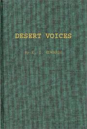 Cover of: Desert voices by Elza Ivan Edwards