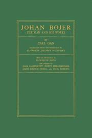 Cover of: Johan Bojer, the man and his works. by Carl Gad