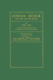 Cover of: Johan Bojer, the man and his works. by Carl Gad, Carl Gad