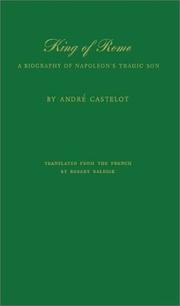 Cover of: King of Rome by André Castelot, André Castelot