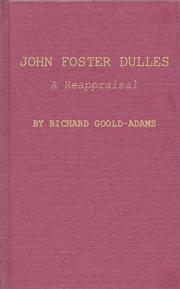 Cover of: John Foster Dulles: a reappraisal