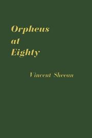 Cover of: Orpheus at eighty | Vincent Sheean