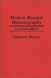 Cover of: Modern Russian Historiography: A Revised Edition