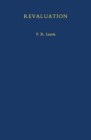 Revaluation by F. R. Leavis