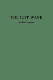 Cover of: The just wage