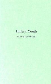 Cover of: Hitler's youth by Franz Jetzinger