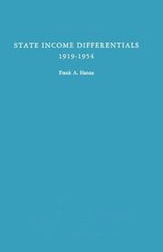 State income differentials, 1919-1954 by Frank Allan Hanna