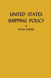 Cover of: United States shipping policy