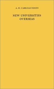Cover of: New universities overseas