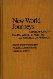 Cover of: New World journeys by edited and translated by Angela M. Jeannet and Louise K. Barnett.