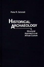Cover of: Historical archaeology: a structural approach in an African culture