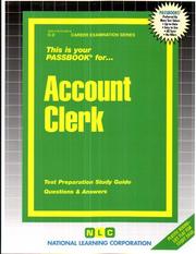 Cover of: Account Clerk/Ces/C-2 (Career Examination Series: C