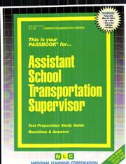 Assistant School Transportation Supervisor by Jack Rudman