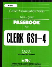 Cover of: Clerk Gs1 4 by Jack Rudman