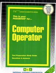 Cover of: Computer Operator by Jack Rudman