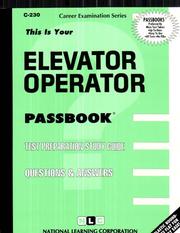 Cover of: Elevator Operator by Jack Rudman