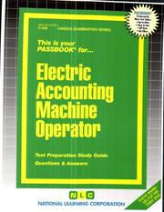 Electric Accounting Machine Operator by Jack Rudman