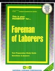 Cover of: Foreman of Laborers