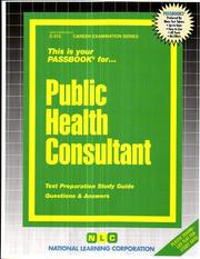 Cover of: Public Health Consultant | National Learning Corporation
