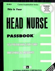 Cover of: Head Nurse