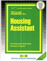 Cover of: Housing Assistant by 