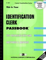 Cover of: Identification Clerk (Career Examination Ser : C-361) by Jack Rudman