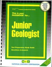 Cover of: Junior Geologist by National Learning Corporation