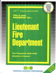Cover of: Lieutenant Fire Department | 