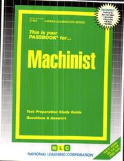 Cover of: Machinist