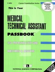 Cover of: Medical Technical Assistant by 