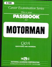 Cover of: Motorman Passbook | 