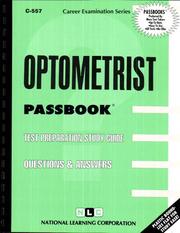 Optometrist /Career Examination Series by Jack Rudman