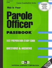 Cover of: Parole Officer by Jack Rudman