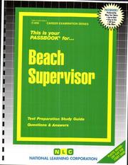 Cover of: Beach Supervisor (Career Exam Ser C-836) | Jack Rudman