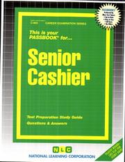 Cover of: Senior Cashier (Career Examination, C-860) by Jack Rudman