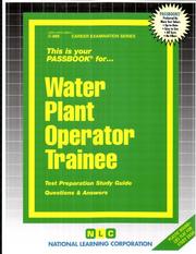 Cover of: Water Plant Operator Trainee(C8860)