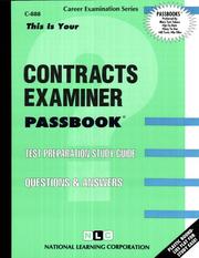 Cover of: Contracts Examiner | Jack Rudman