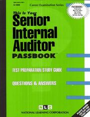 Cover of: Senior Internal Auditor (Career Examination Series C-1009)