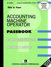Accounting Machine Operator by Jack Rudman