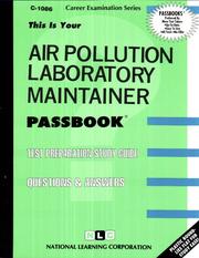 Cover of: Air Pollution Laboratory Maintainer