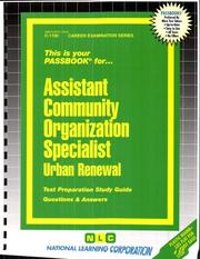 Cover of: Assistant Community Organization Specialist Urban Renewal