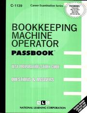 Cover of: Bookkeeping Machine Operator | Jack Rudman
